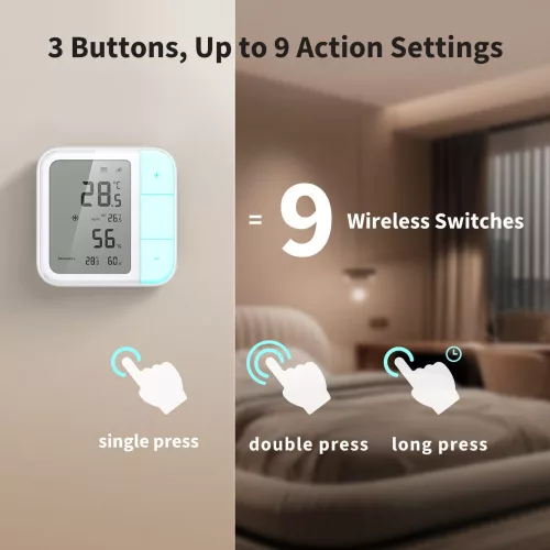 Aqara W100 wireless climate sensor, Zigbee + Thread, Matter compatible (TH-S04D)