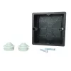 Surface-mount switch box, black
