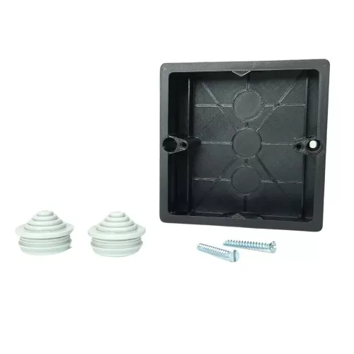 Surface-mount switch box, black