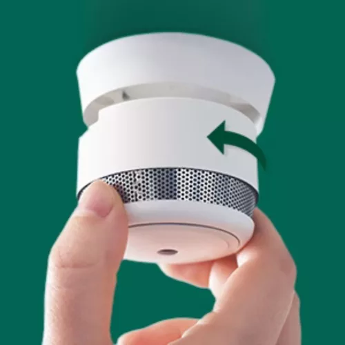 frient Intelligent Smoke Alarm –  Optical smoke detector with thermometer and 85dB audible alarm, Zigbee (SMSZB-120)