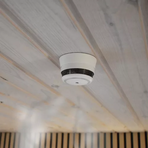 frient Intelligent Smoke Alarm –  Optical smoke detector with thermometer and 85dB audible alarm, Zigbee (SMSZB-120)