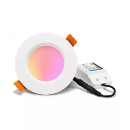 Gledopto GL-D-005P Zigbee Pro (Zigbee 3.0 + RF receiver) smart recessed LED downlight (1050 lumens. IP20), with white frame