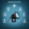 Gledopto GL-G-002P Zigbee Pro (Zigbee 3.0 + RF receiver) outdoor garden spot light RGB+CCT 230V