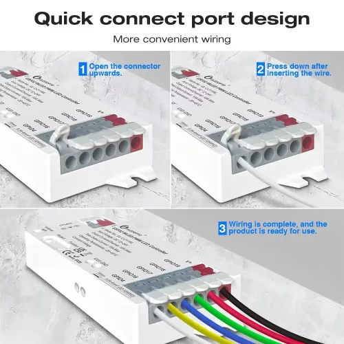 Gledopto GL-C-211WL smart Wi-Fi PWM WLED controller for analogue (RGB, RGBW, RGBCCT, CCT, single-color) LED strips
