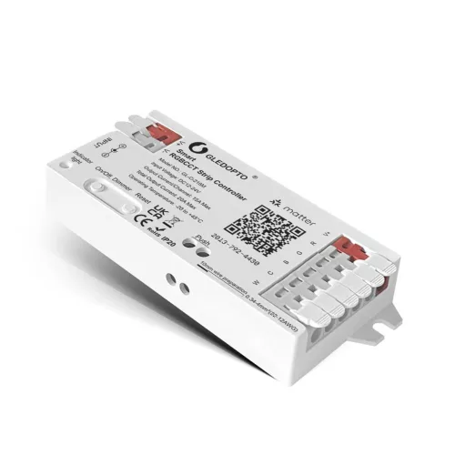 Gledopto Matter Smart LED Controller – 5-in-1 RGBCCT LED controller, 20A, Wi‑Fi, Matter (GL-C-218M)
