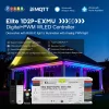 Gledopto Elite 1D2P-EXMU Digital + PWM WLED Controller – Four-channel RGBIC LED controller with microphone, USB‑C, ESP32, Wi‑Fi, Ethernet (GL-C-620WL)