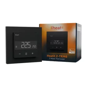 HeatIt Z-TRM6 Thermostat Z-Wave 800 series (matt black)