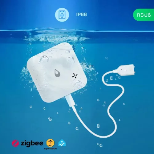NOUS E13 ZigBee Water leakage or shortage sensor – Water leak or water shortage sensor, Zigbee, white