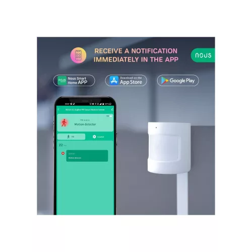 Nous E2 smart Tuya Zigbee wireless PIR motion sensor