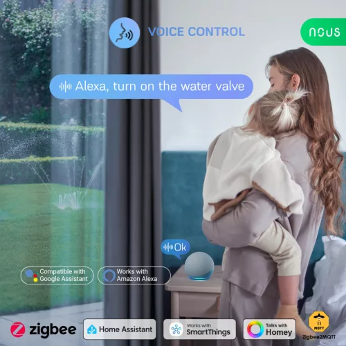 Nous L14 Tuya Zigbee smart irrigation valve
