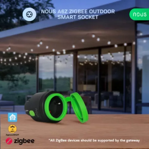 Nous A6Z Tuya Zigbee outdoor / bathroom (IP44) smart socket