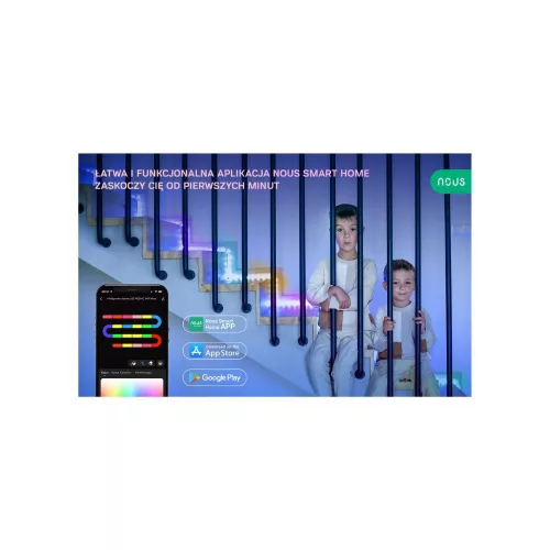 Nous F5 smart Tuya Wi-Fi RGBIC (chip-by-chip controllable) LED strip, 10 meters