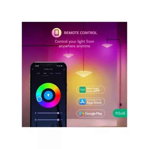 Nous P4 smart Tuya Wi-Fi RGB bulb (E14 socket), Matter compatible