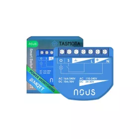   Nous B2T smart Wi-Fi 1-gang mini relay module with power meter (Tasmota firmware, Matter compatible)