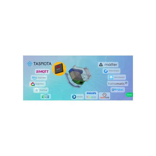 Nous B2T smart Wi-Fi 1-gang mini relay module with power meter (Tasmota firmware, Matter compatible)