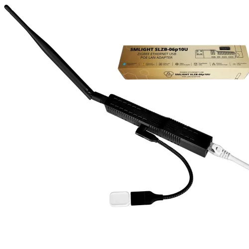 SMLIGHT SLZB-06p10U – adapter, Zigbee, Ethernet, PoE, USB, Wi-Fi,  Thread, Matter (CC2674P10)