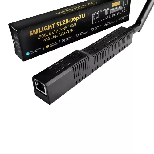 SMLIGHT SLZB-06P7U –  Zigbee, Ethernet, PoE, USB, Wi-Fi adapter (CC2652P7)