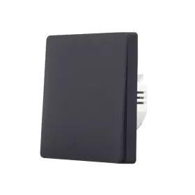   SmartWise B61 UNI Wi-Fi + eWeLink-Remote, 1-gang smart wall switch, universial wiring, physical push-button, black