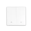 SmartWise BEREM2 Bluetooth (eWeLink-Remote) wireless switch with 2 button, white push button front panel