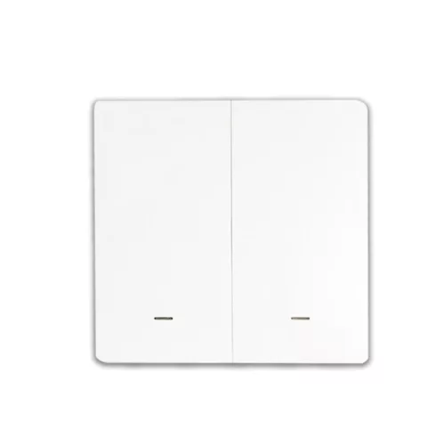SmartWise BEREM2 Bluetooth (eWeLink-Remote) wireless switch with 2 button, white push button front panel