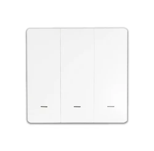 SmartWise BEREM3 Bluetooth (eWeLink-Remote) wireless switch with 3 button, white push button front panel