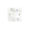 SmartWise BRFGY2, a 2-button wireless RF wall switch, with grey front panel