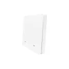 SmartWise BRFW2, a 2-button wireless RF wall switch, with white front panel