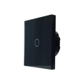   SmartWise T61 UNI Wi-Fi + eWeLink-Remote, 1-gang smart wall switch , universial wiring, black touch panel.