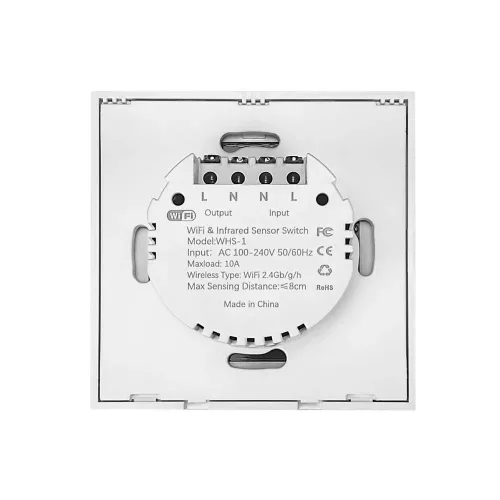 SmartWise smart Wi-Fi (eWeLink) wall switch with infrared gesture-control