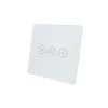 SmartWise roller shutter / shader / curtain smart switch, eWeLink compatible, with white touch glass front panel