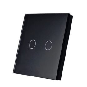   SmartWise TEREM2B Bluetooth (eWeLink-Remote) wireless touch switch, black, 2 button
