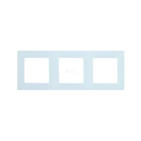 SmartWise white glass triple frame for S1W smart socket