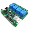 SmartWise 5V-32V 4-gang smart relay switch, with dry contact and momentary switch, Zigbee + RF