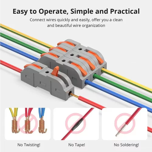 Sonoff D1-1 Inline Wire Splicing Connector set (34 pcs)