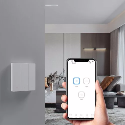 SONOFF SwitchMan M5 Wi-Fi / Matter smart wall switch, 1-gang, standalone version, (new) gray (M5-1C-86M)