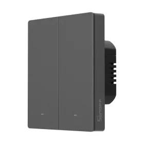   SONOFF SwitchMan M5 Wi-Fi / Matter smart wall switch, 2-gang, modular version, (new) gray (M5-2C-80M)