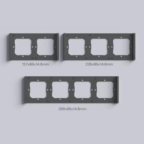 SONOFF SwitchMan M5 Wi-Fi / Matter smart wall switch, 2-gang, modular version, (new) gray (M5-2C-80M)