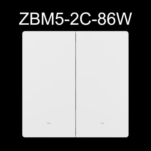 SONOFF SwitchMan M5 Zigbee smart wall switch, 2-gang, standalone version, white (ZBM5-2C-86W)