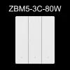 SONOFF SwitchMan M5 Zigbee smart wall switch, 3-gang, modular version, white (ZBM5-3C-80W)