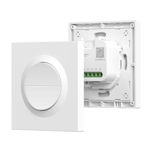 SONOFF Orb-MW2 2-Gang Matter over Wi-Fi Smart Switch – dual-channel switch, Wi-Fi, Matter, white (MINI-2GS-E)