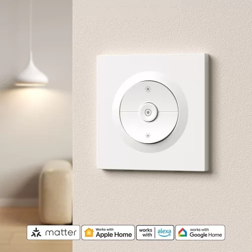 SONOFF Orb-DIM Matter over Wi-Fi Dimmer Wall Switch – dimmer switch with power monitoring, Matter, Wi-Fi, white (MINI-DIM-E)