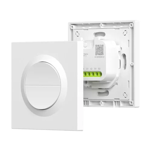 SONOFF Orb-ZBW2 2-Gang Zigbee Smart Switch – 2-gang, phase+neutral switch, Zigbee, white (MINI-ZB2GS-E)