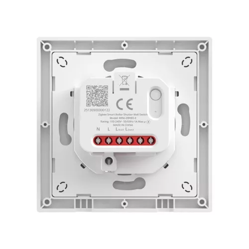 SONOFF Orb-ZBRBS Smart Roller Shutter Wall Switch –  Mini relay module + wall switch, Zigbee, white (MINI-ZBRBS-E)