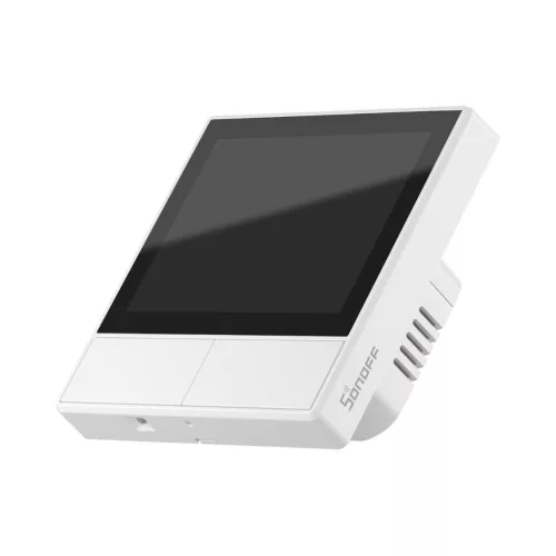 Sonoff NSPanel WHITE 2-gang smart WiFi wall switch with LED panel, thermostat and smart scene switch feature