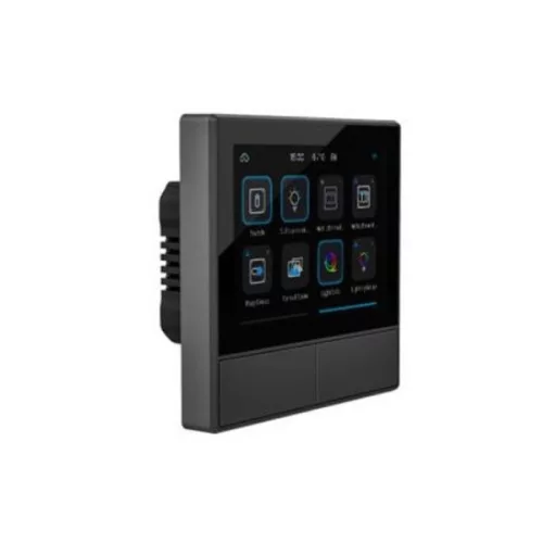Sonoff NSPanel 2-gang smart WiFi wall switch with LED panel, thermostat and smart scene switch feature