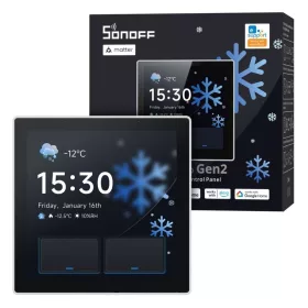   SONOFF NSPanel Pro Gen2 Smart Home Control Panel – Central control panel with two-channel relay, Wi-Fi, Zigbee, Matter, Bluetooth, white (NSPanel86PW-Relay)