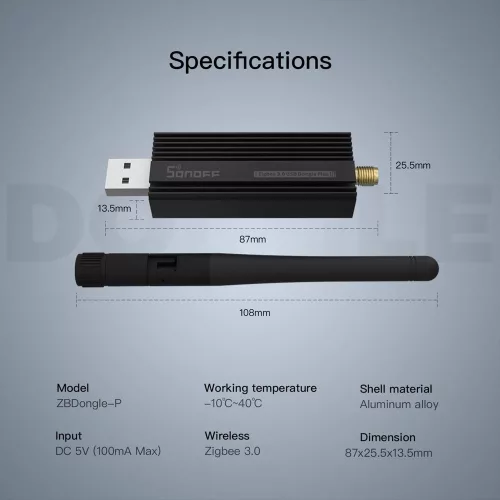 SONOFF Zigbee 3.0 USB Dongle Plus – ZigBee 3.0 USB adapter (ZBDONGLE-P)