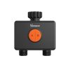 SONOFF Hydro DUO – two‑channel smart water valve with flow meter, Zigbee, black (SWV-ZF2E)
