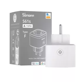   SONOFF S61s Gen2 – Smart Plug with Energy Monitoring, Wi-Fi, Matter, white (S61STPF)