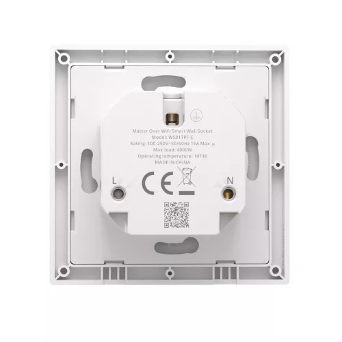 Sonoff Orb Socket Matter over Wi-Fi Smart Wall Socket – smart wall socket for Fusion Orb, with energy monitoring, Wi-Fi, Matter, white (WS01TPF-E)